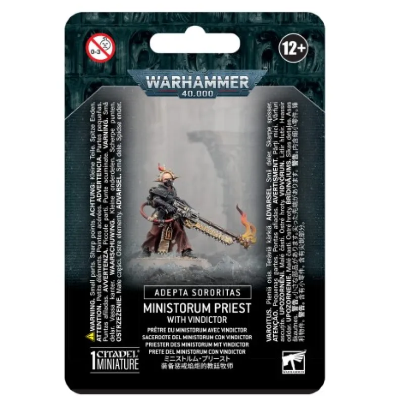 Adepta Sororitas: Ministorum Priest with Vindictor