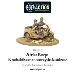 Afrika Korps Kradschutzen Motor & Sidecar