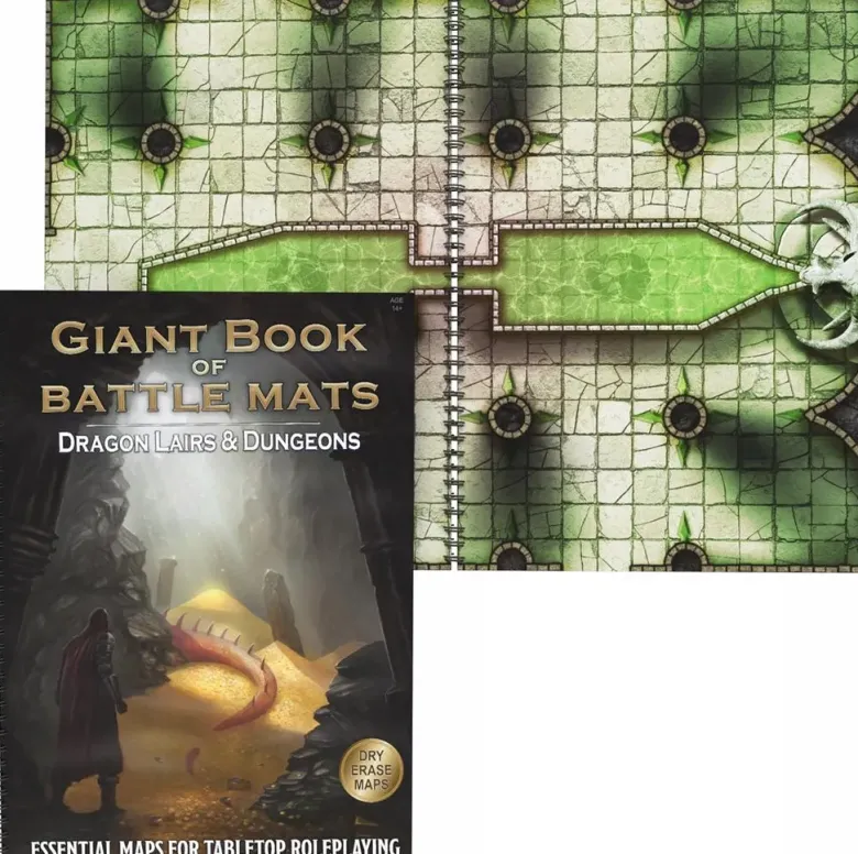 A Giant Book of Battle Mats - Dragon Lairs & Dungeons