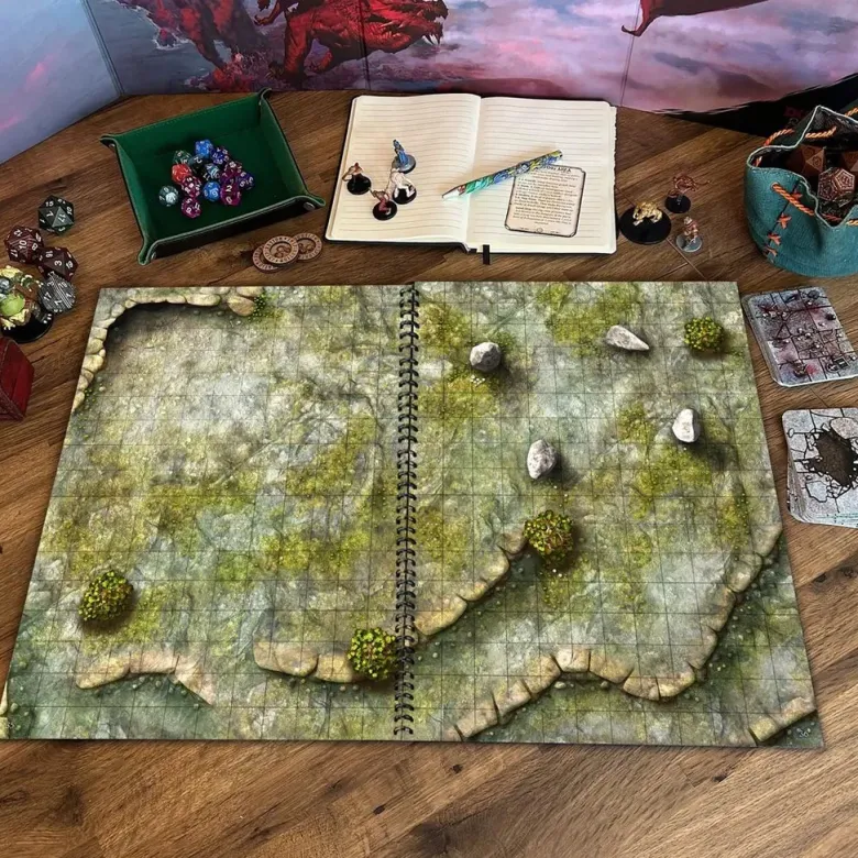 A Giant Book of Battle Mats - Dragon Lairs & Dungeons