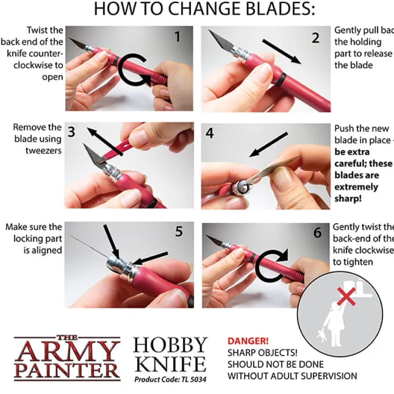 Army Painter: Hobby Knife ( nóż / nożyk modelarski )