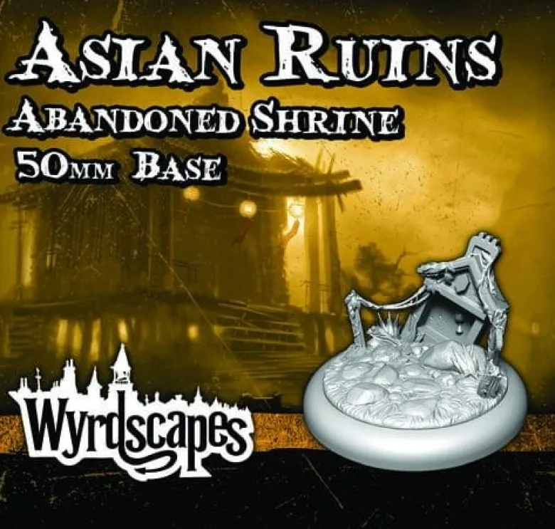 Asian Ruins Abondoned Shrine 50mm base