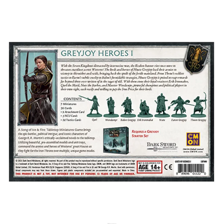A Song of Ice & Fire: Greyjoy Bohaterowie Greyjoyów #1 (Greyjoy Heroes 1) PL