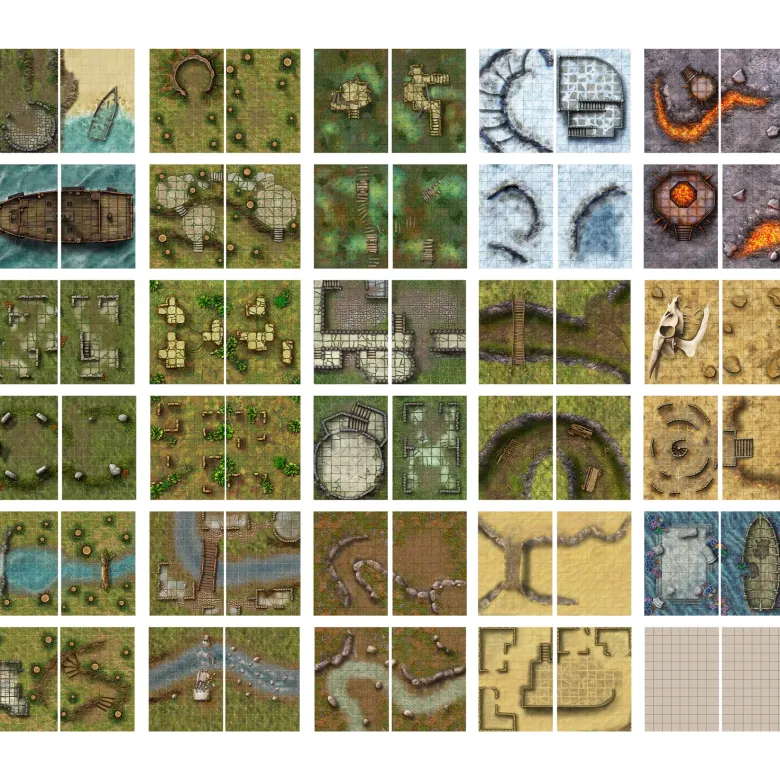 Big Book of Battle Mats - Wrecks & Ruins