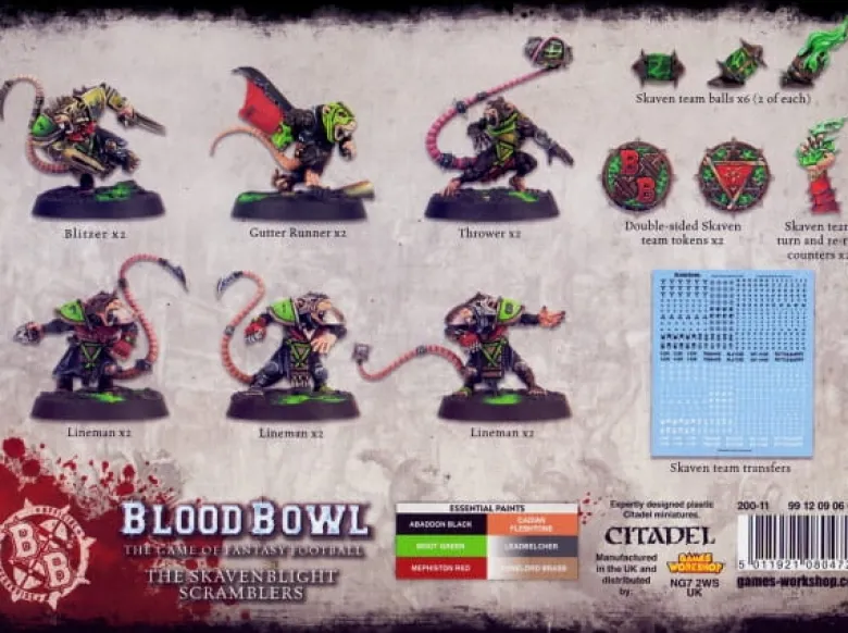 Blood Bowl: Skaven Team - The Skavenblight Scramblers