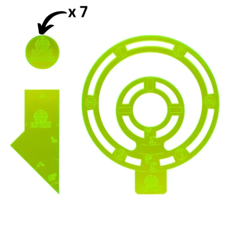 Bolt Action Acrylic Objective and Template Set