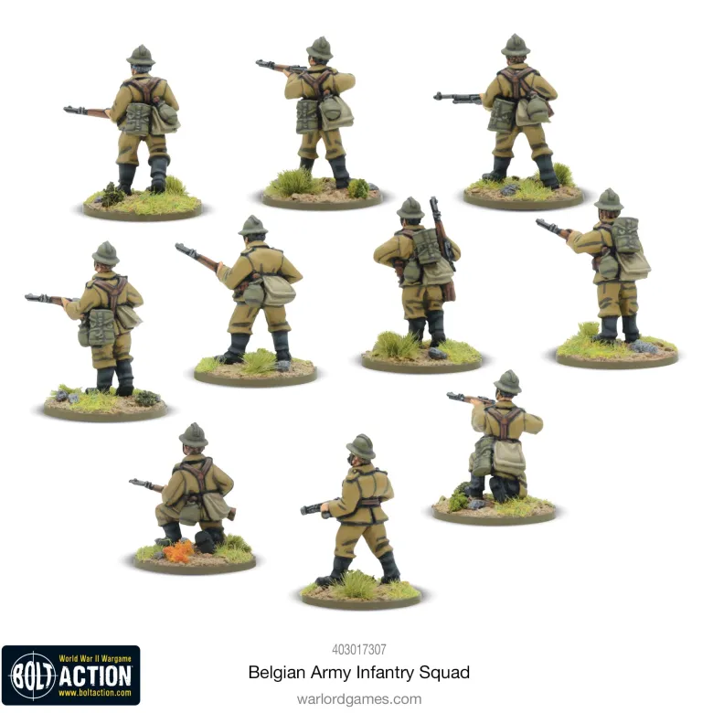 Bolt Action: Belgian Army Infantry Squad