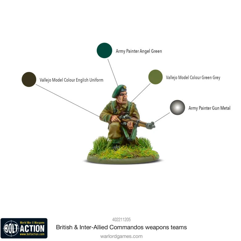 Bolt Action: British & Inter-Allied Commandos Weapons Teams