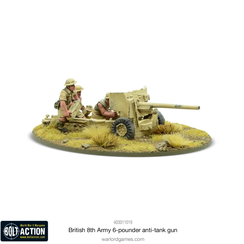 Bolt Action: British 8th Army 6 Pounder ATG