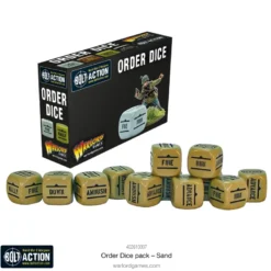 Bolt Action: Orders Dice - Sand