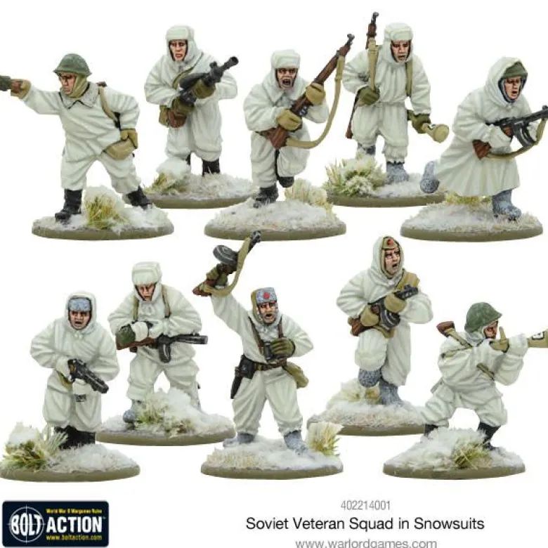Bolt Action: Soviet Veteran Squad in Snowsuits