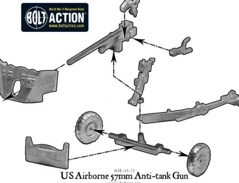 Bolt Action: US Army 57mm Anti-Tank Gun M1 (Winter)