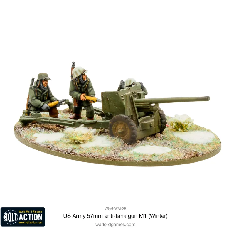 Bolt Action: US Army 57mm Anti-Tank Gun M1 (Winter)