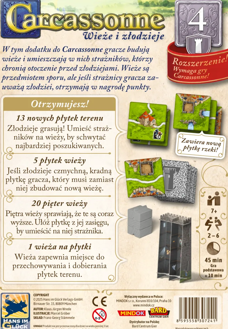 Carcassonne 3ed: 04 Wieże i Złodzieje