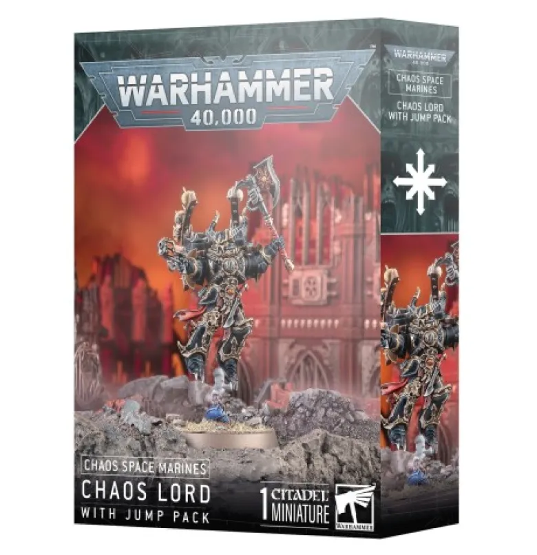 Chaos Space Marines: Chaos Lord with Jump Pack