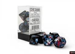 Chessex Brush Polyhedral Dark Side/blue 7-Die Set