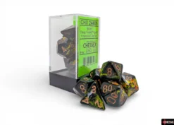 Chessex Brush Polyhedral Deep Forest/gold 7-Die Set