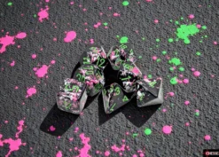 Chessex Brush Polyhedral Paintball/green 7-Die Set