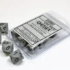 Chessex Opaque Dark Grey/black Set of Ten d10s