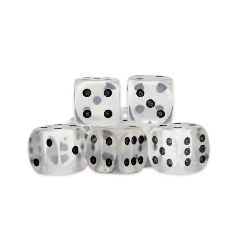 Clear Quartz D6 Dice