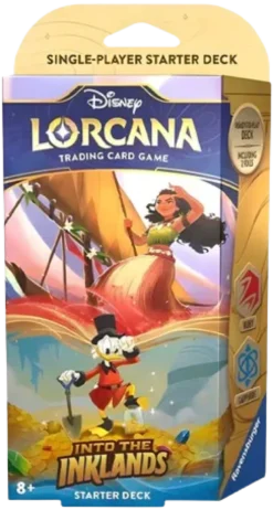 Disney Lorcana TCG: Into the Inklands - Moana & Uncle Scrooge (Ruby & Sapphire) Starter Deck