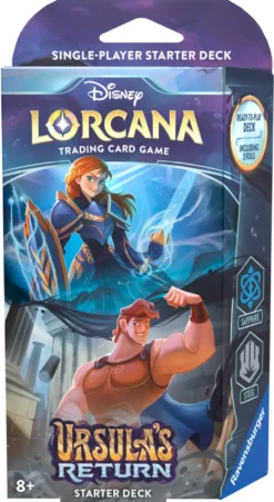 Disney Lorcana TCG: Ursula's Return - Anna & Hercules (Sapphire & Steel) Starter Deck