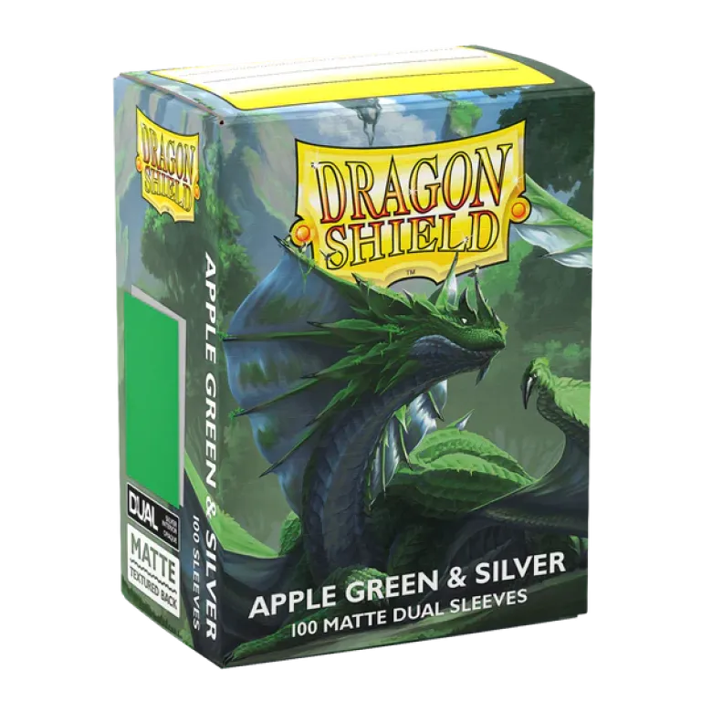 Dragon Shield Matte Dual: Apple Green & Silver