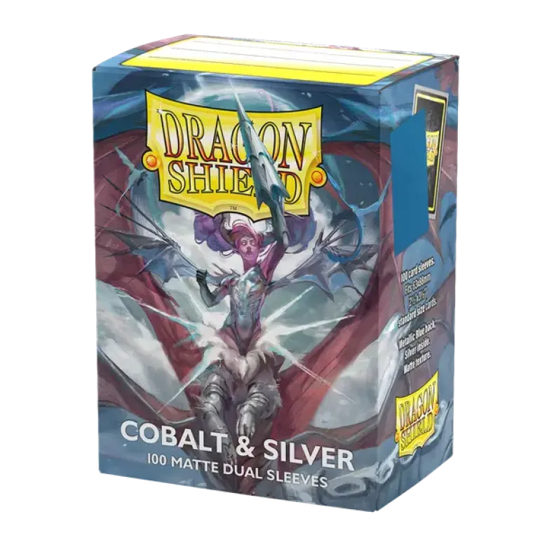 Dragon Shield Matte Dual: Cobalt & Silver
