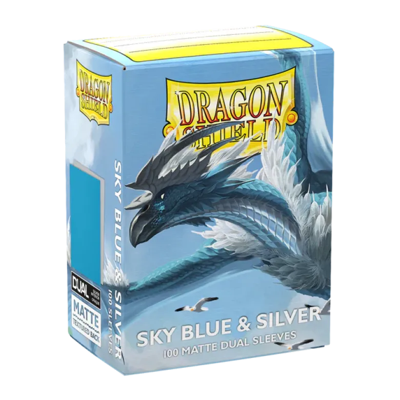 Dragon Shield Matte Dual: Sky Blue & Silver