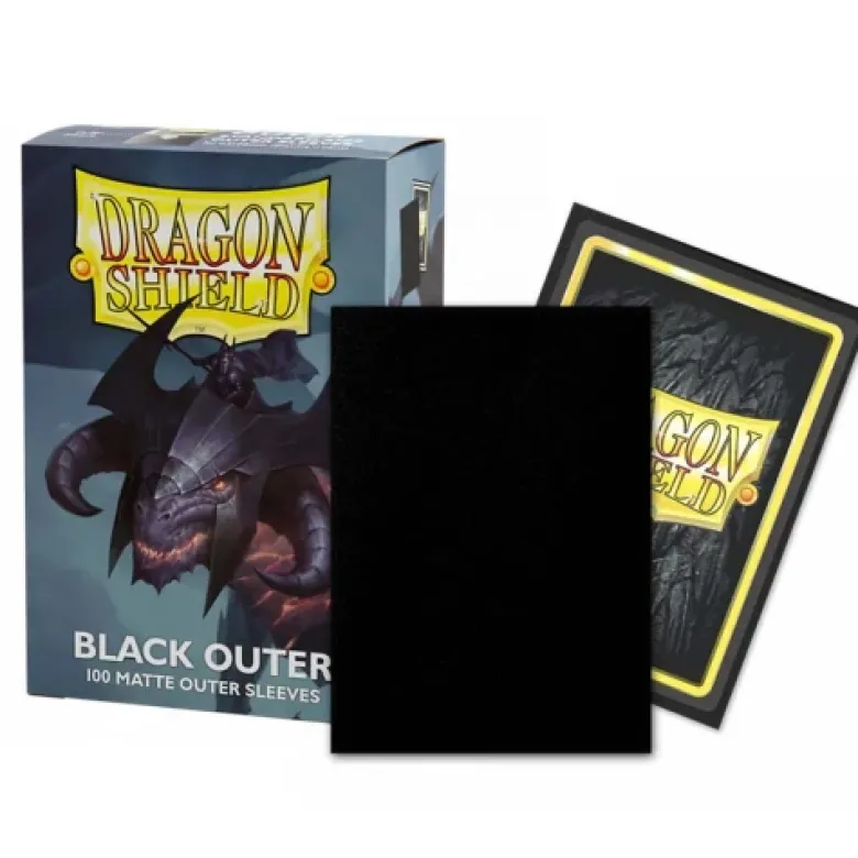 Dragon Shield Matte: Outer Sleeves - Black