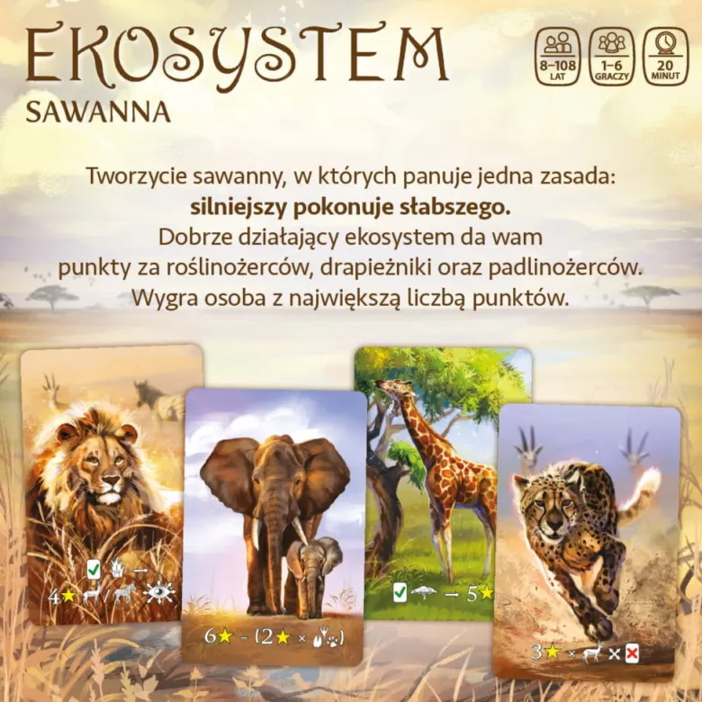 Ekosystem 3: Sawanna + karty Promo