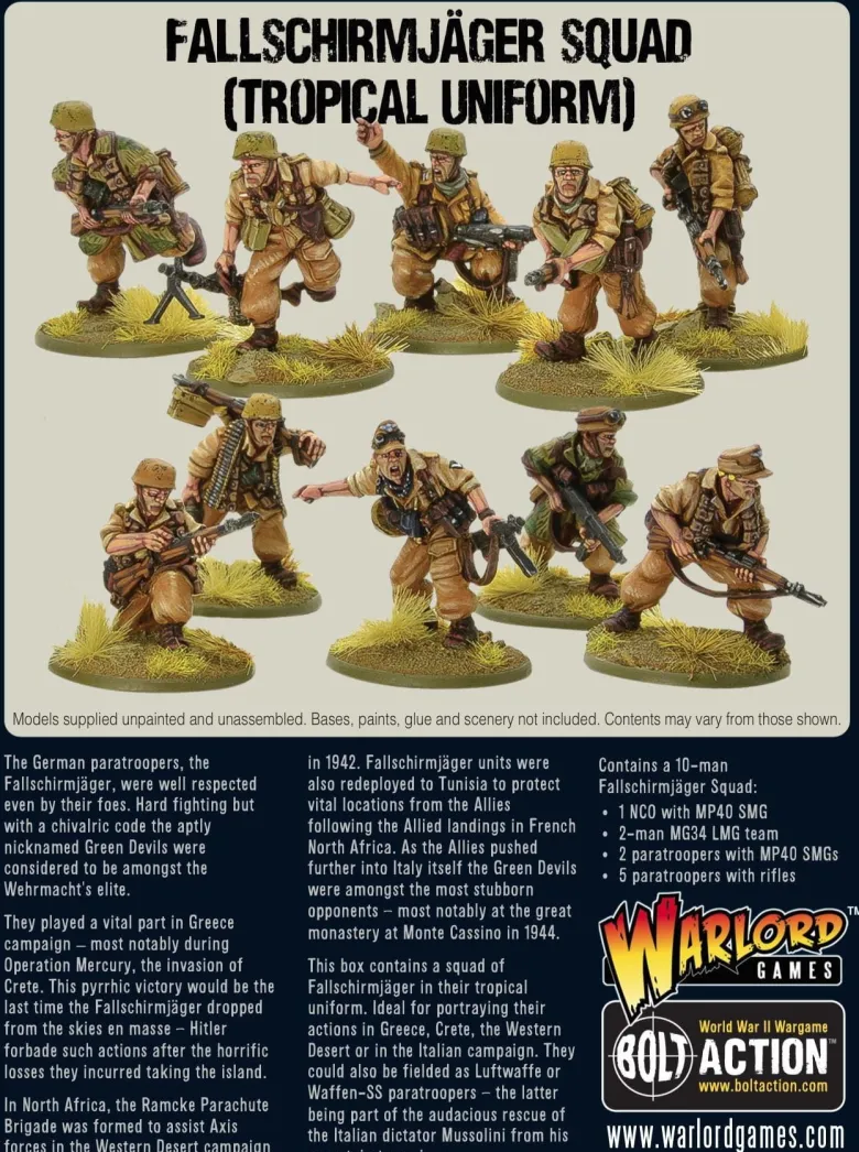 Fallschirmjager Squad (Tropical Uniform)