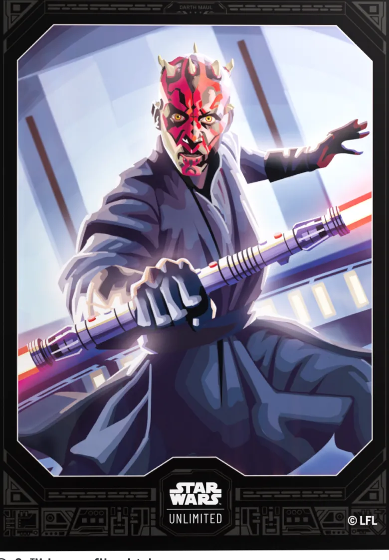 Gamegenic: Star Wars Unlimited Card Game - Premium Art Sleeves - Darth Maul