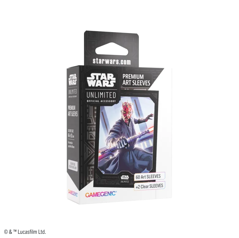 Gamegenic: Star Wars Unlimited Card Game - Premium Art Sleeves - Darth Maul