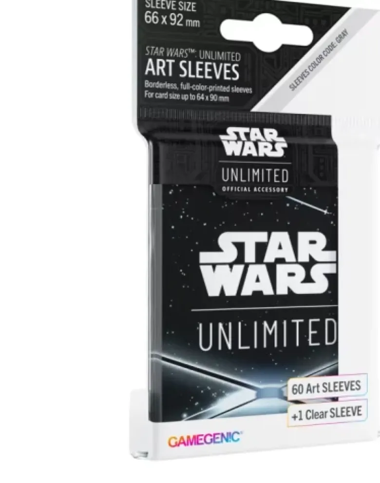 Gamegenic: Star Wars Unlimited - Art Sleeves - Card Back Black