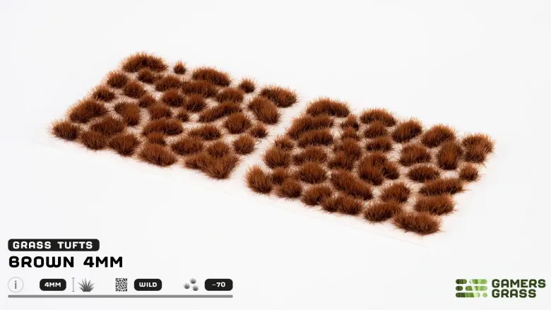 Gamers Grass: Brown Tuft (4mm)