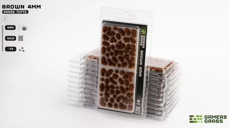 Gamers Grass: Brown Tuft (4mm)