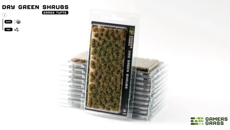 Gamers Grass: Dry Green Shrubs