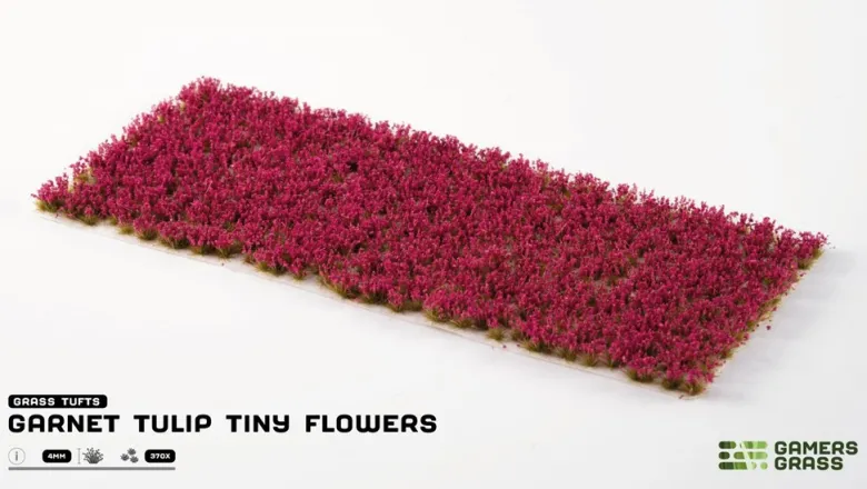 Gamers Grass: Garnet Tulip Tiny Flowers