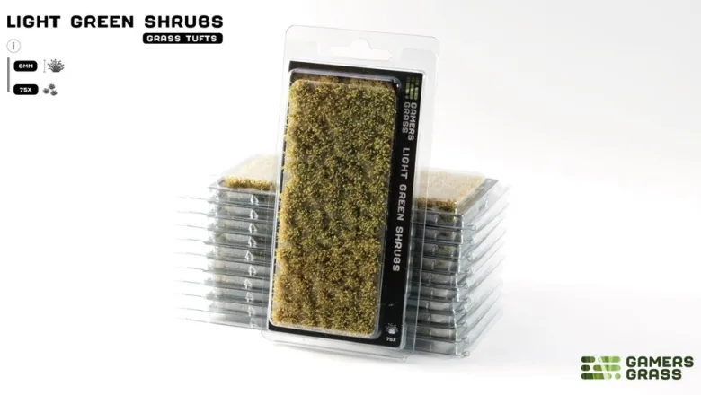 Gamers Grass: Light Green Shrubs