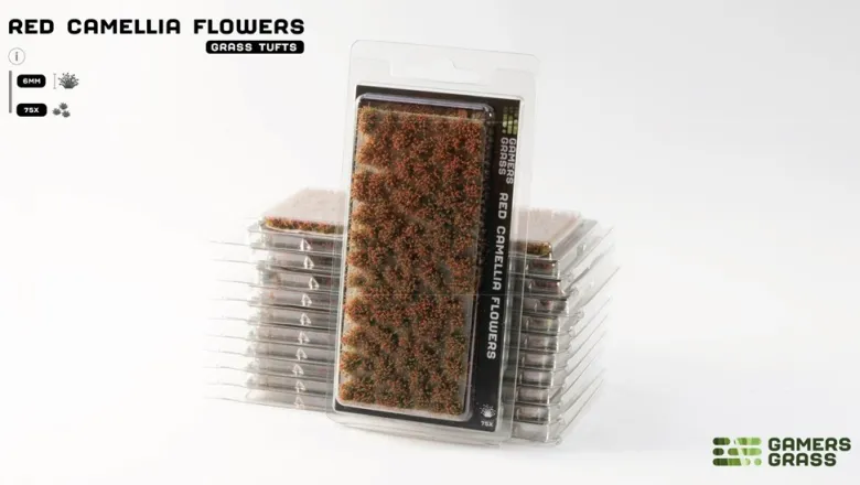 Gamers Grass: Red Camellia Flowers