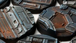 Gamers Grass: Spaceship Corridor Bases, Round 40mm