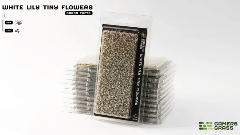 Gamers Grass: White Lily Tiny Flowers