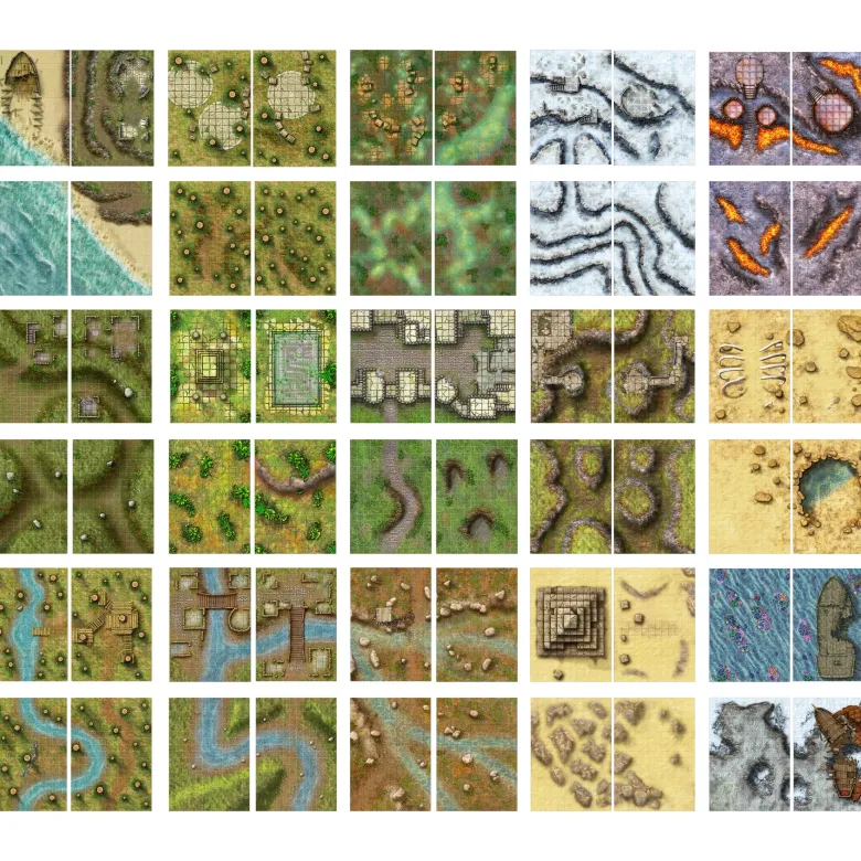Giant Book of Battle Mats Wilds, Wrecks & Ruins