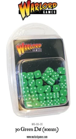 30 Green D6 (10mm)