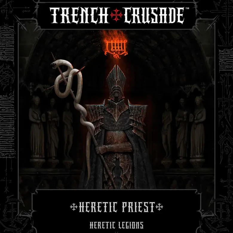 Heretic Legions Heretic Priest with Polearm, Knife
