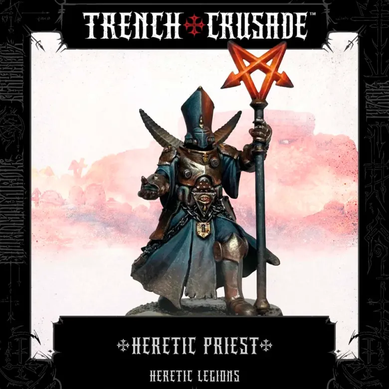 Heretic Legions Heretic Priest with Polearm, Knife