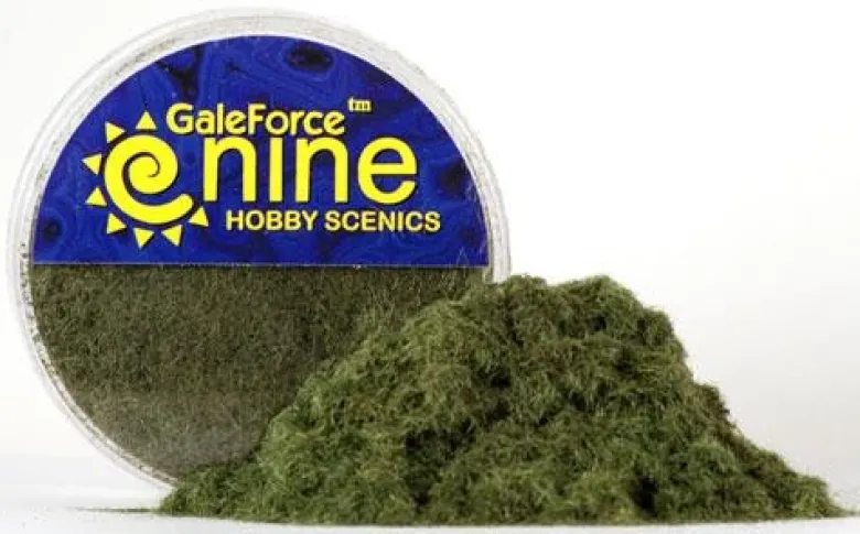 Hobby Round: Dark Green Static Grass