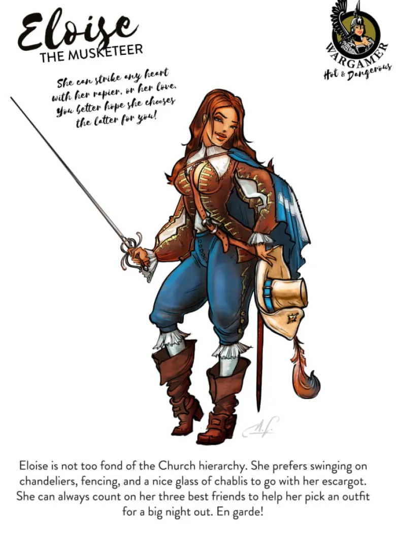 Hot & Dangerous: Eloise the Musketeer (54mm)