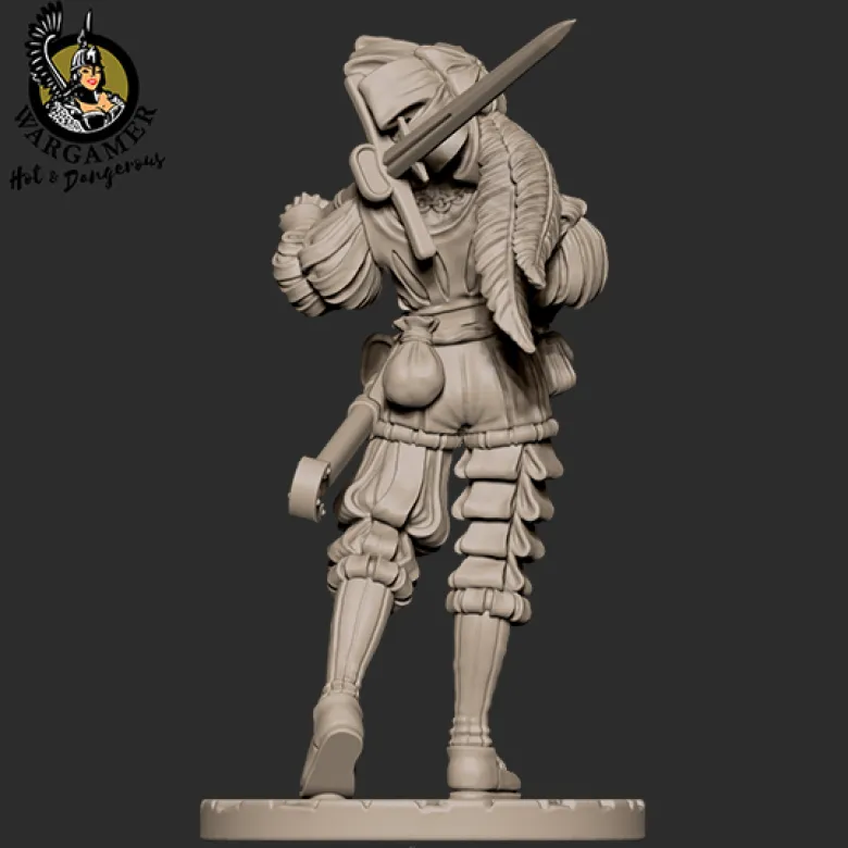 Hot & Dangerous: Greta, the Landsknecht (28 mm)
